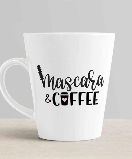 Aj Prints Cute Coffee Latte Mug, Mascara & Coffee Ceramic Gift for Her 12oz | Save 33% - Rajasthan Living 3