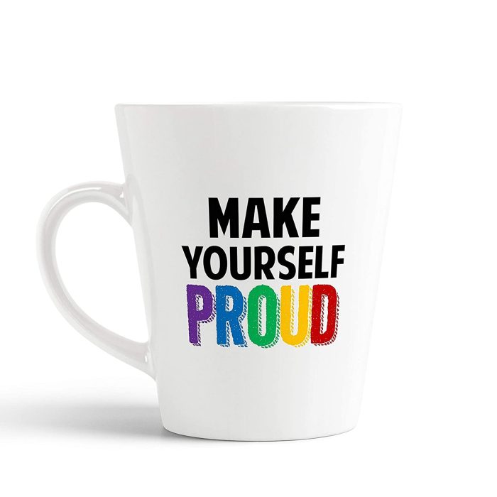 Aj Prints Make Yourself Proud Ceramic Conical Coffee Latte Mug Gift for Your Loved Ones | Save 33% - Rajasthan Living 5