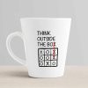 Aj Prints Think Outside The Box Printed Latte Conical Mug- White-12Oz Coffee Mug-Gift for Her/Gift for Him/Ceramic Tea Cup | Save 33% - Rajasthan Living 10