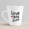 Aj Prints Love You More Cute Printed Conical Coffee Mug- Unique Mug Gift for Perfect Wedding, Engagement, Anniversary, and Valentines Day, Couples | Save 33% - Rajasthan Living 10