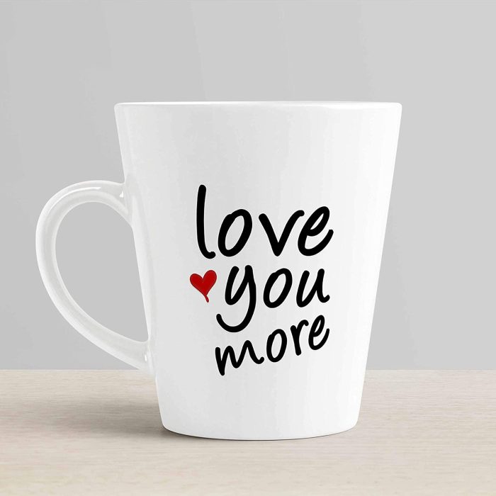 Aj Prints Love You More Cute Printed Conical Coffee Mug- Unique Mug Gift for Perfect Wedding, Engagement, Anniversary, and Valentines Day, Couples | Save 33% - Rajasthan Living 6