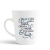 Aj Prints A Teacher Takes a Hand, Opens a Mind and Touches a Heart: Quote Inspirational Conical Coffee Mug,Gift for Teachers/Women/Men,White | Save 33% - Rajasthan Living 9