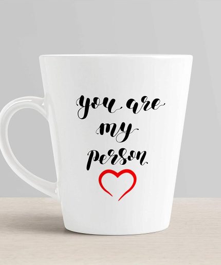 Aj Prints You are My Person Printed Conical Coffee Mug-White Ceramic Mug Gift for Couple 12Oz | Save 33% - Rajasthan Living 3