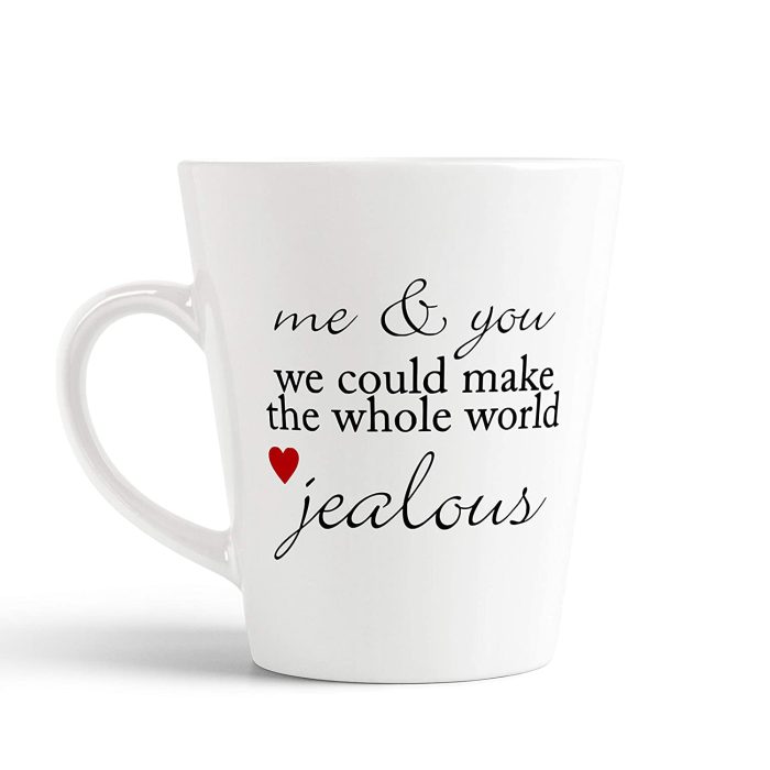 Aj Prints Me and You Could Make The Whole World Jealous Printed Conical Coffee Mug- 350ml | Save 33% - Rajasthan Living 5