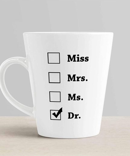 Aj Prints Graduation Gift – Miss Mrs Ms Dr Latte Coffee Mug- Funny Unique Gift Idea Conical Cup for Phd Graduate, Doctorates Degree, Doctors | Save 33% - Rajasthan Living 3