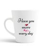 Aj Prints I Love You More Every Day Cute Love Printed Conical Coffee Mug- Gift for Husband,Wife.Boyfriend-White Tea Cup | Save 33% - Rajasthan Living 9