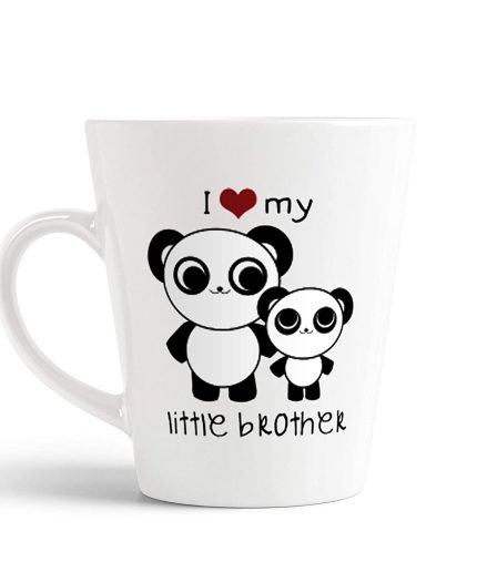 Aj Prints I Love My Little Brother (Cute Panda) Printed Conical Coffee Mug-The Best Gift for Brother-12Oz-Tea Cup | Save 33% - Rajasthan Living