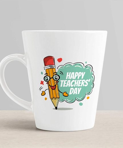 Aj Prints Happy Teachers Day Conical Coffee Mug/Milk Mug-350ml-White | Save 33% - Rajasthan Living 3