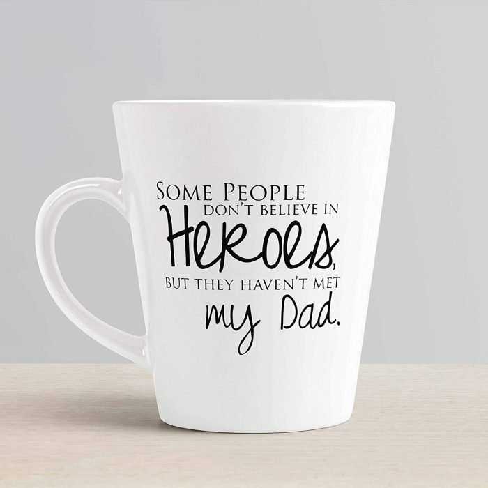 Aj Prints Dad Quote Conical Coffee Mug Ceramic Mug Gift for Fathers Day, Gift for Birthday 350ml | Save 33% - Rajasthan Living 6
