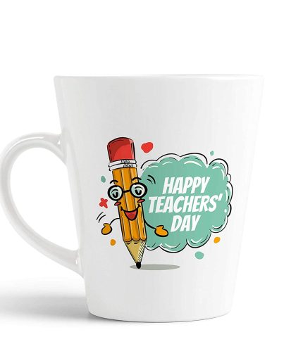Aj Prints Happy Teachers Day Conical Coffee Mug/Milk Mug-350ml-White | Save 33% - Rajasthan Living
