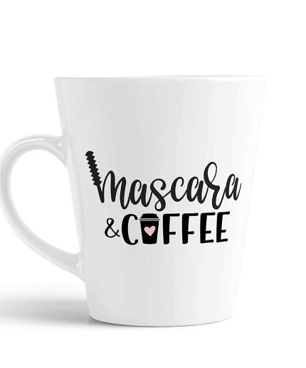 Aj Prints Cute Coffee Latte Mug, Mascara & Coffee Ceramic Gift for Her 12oz | Save 33% - Rajasthan Living