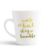 Aj Prints Work Hard Stay Humble Golden Quotes Conical Coffee Mug,White Tea Cup Gift for His/Her-Inspirational Mug | Save 33% - Rajasthan Living 9