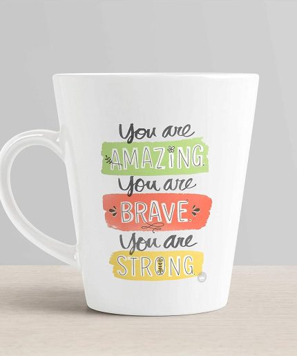 Aj Prints You are Amazing-Brave-Strong Printed Conical Coffee Mug- Gift for Husband,Wife.Boyfriend-White Tea Cup | Save 33% - Rajasthan Living 3