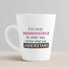 Aj Prints I’m only Responsible for What i say not for What You Understand Printed Conical Coffee Mug- White 350ml | Save 33% - Rajasthan Living 10