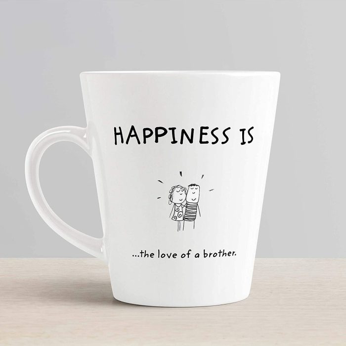 Aj Prints Brother Gift Coffee Mug – Happiness is The Love of a Brother Quotes Printed Cute Ceramic Coffee, Latte Mug 12oz – White | Save 33% - Rajasthan Living 7