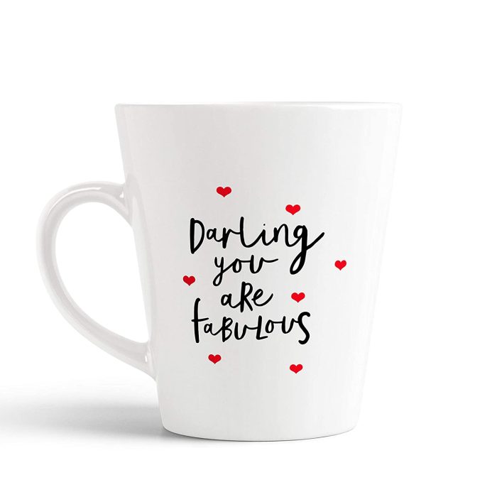 Aj Prints Darling, You are Fabulous Printed Conical Coffee Mug- Funny Mug- Gift for Girlfriend, Wife | Save 33% - Rajasthan Living 5
