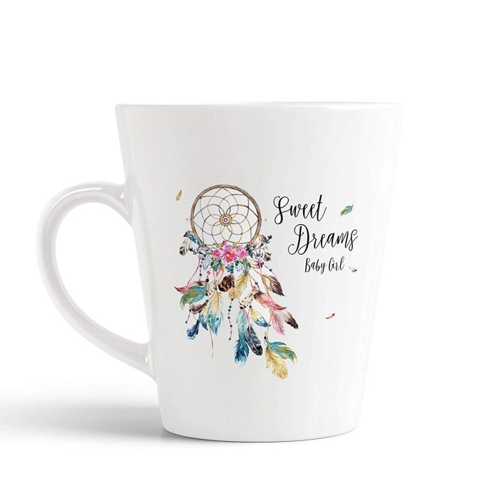 Aj Prints Sweet Dreams Baby Girl Printed Conical Coffee Mug- Beautiful Dream Catcher Design On Milk Mug Gift for Any Occasion | Save 33% - Rajasthan Living 5
