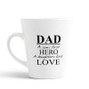 Aj Prints Dad A Son’s First Hero, A Daughter’s First Love Quote Conical Coffee Mug-350ml-Ceramic Coffee Mug-White-Gift for Daughter,Son,Dad | Save 33% - Rajasthan Living 9