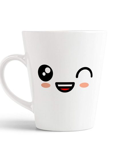 Aj Prints Conical Latte Mug 12oz Cute Creative Cartoon Face Expression Mug Gift | Save 33% - Rajasthan Living