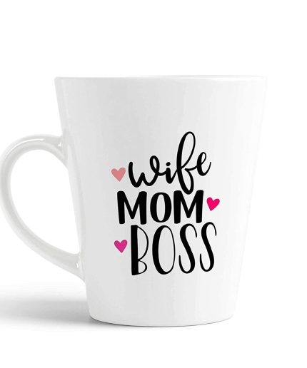 Aj Prints Funny Wife, Mom, Boss Printed Coffee Latte Mug Tea Cup Gift for Mom 12oz | Save 33% - Rajasthan Living