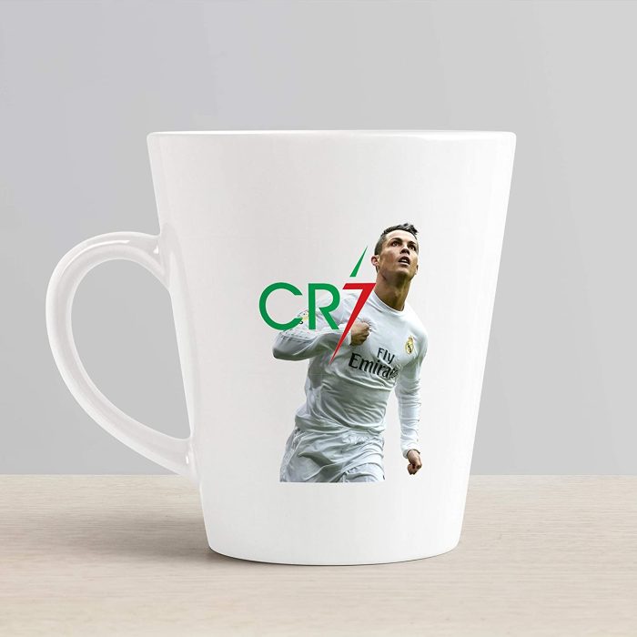 Aj Prints White Ceramic Conical Coffee Mug- Football Player Printed Mug- 350ml Milk Mug | Save 33% - Rajasthan Living 6