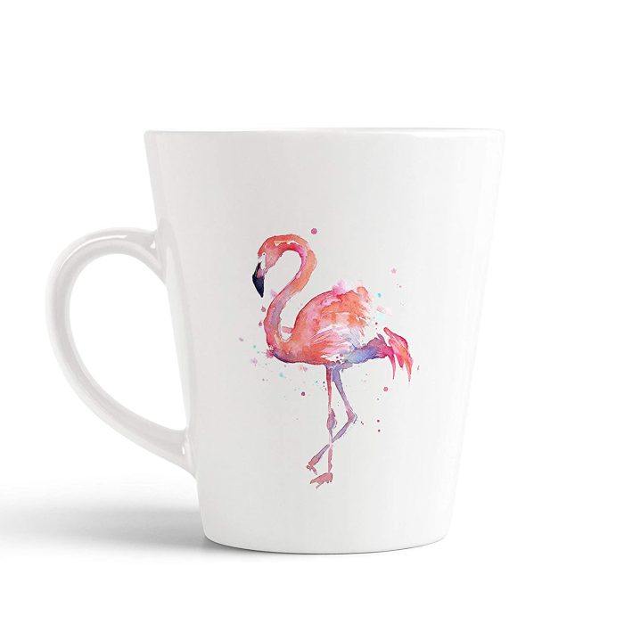 Aj Prints Flamingo Bird Printed Conical Coffee Mug- Ceramic Mug for Kids, Mom, Dad- 350ml | Save 33% - Rajasthan Living 5