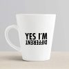 Aj Prints Yes Im Different Quotes Printed Latte Coffee Mug 12 Oz Conical Cup for Your Loved Ones | Save 33% - Rajasthan Living 10