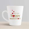 Aj Prints White Ceramic Conical Coffee Mug- Happy Anniversary for Husband Gift Coffee Mug-12Oz Mug Gift for Him and Her | Save 33% - Rajasthan Living 10