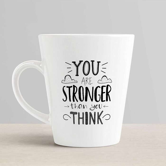 Aj Prints Inspirational Quotes Conical Coffee Mug- You are Stronger Than You Think Printed Tea Cup, Gift for Him/Her | Save 33% - Rajasthan Living 6