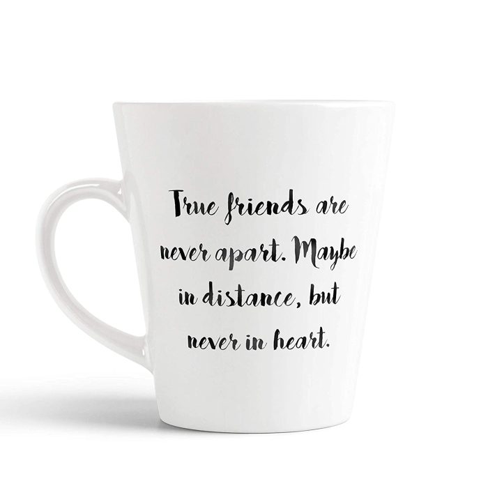 Aj Prints Ture Friends Quotes Printed Conical Coffee Mug- 350ml Coffee Mug for Friend | Save 33% - Rajasthan Living 5