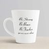 Aj Prints Inspirational Quote Ceramic Latte Mug Gifts, Be Strong, Be Brave, Be Fearless, You are Never Alone Best for Friend Coffee Cup White 12 oz | Save 33% - Rajasthan Living 10