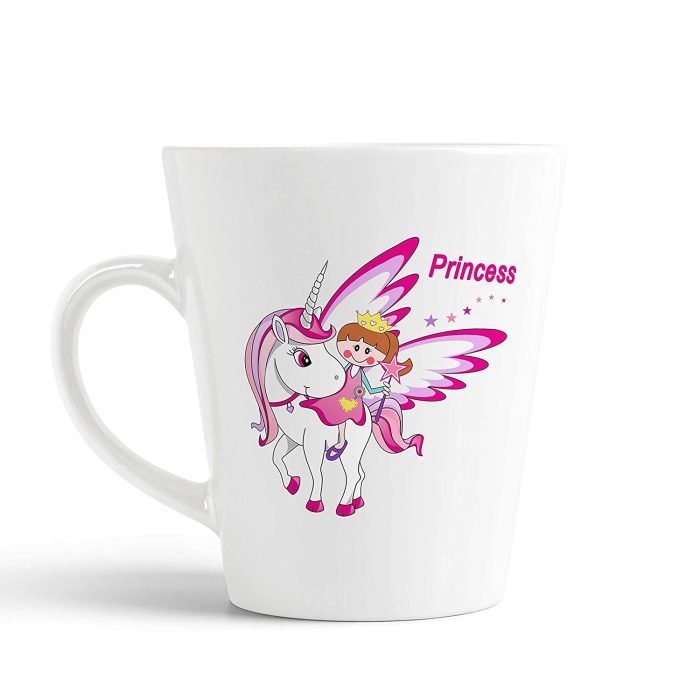 Aj Prints Princess Girl Unicorn Printed Conical Coffee Mug- Funny Coffee Mug- 12Oz | Save 33% - Rajasthan Living 5