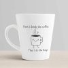 Aj Prints Funny Cartoon Quotes Conical Coffee Mug-First I Drink The Coffee, Then I Do The Things Printed Mug-White-350ml | Save 33% - Rajasthan Living 10