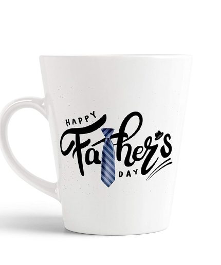 Aj Prints Happy Father?s Day Quotes Printed Ceramic Conical Mug for Dad 325ml, White | Save 33% - Rajasthan Living