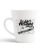 Aj Prints Nothing is Impossible Printed Conical Coffee- Motivational Coffee Mug- White Ceramic Mug | Save 33% - Rajasthan Living 9
