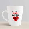 Aj Prints You Make My Heart Beat Faster Love Quotes Printed Conical Coffee Mug- 12Oz Mug for His/Her | Save 33% - Rajasthan Living 10