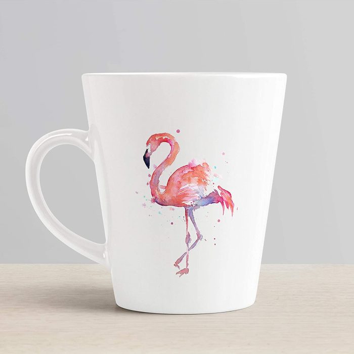 Aj Prints Flamingo Bird Printed Conical Coffee Mug- Ceramic Mug for Kids, Mom, Dad- 350ml | Save 33% - Rajasthan Living 6