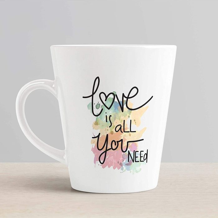 Aj Prints Love is All You Need Conical Coffee Mug- Valentine’s Day Gift- 12Oz Milk Mug, Gift for Couple, Wife, Husband, Boyfriend, Girlfriend | Save 33% - Rajasthan Living 6