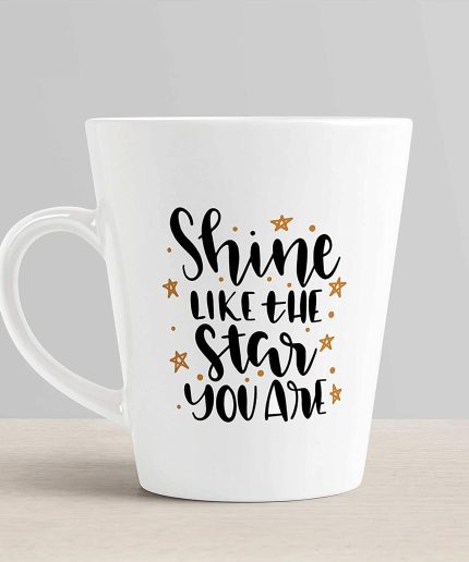 Aj Prints Shine Like The Star You are-Inspirational Quotes Printed 12oz Latte Conical Mug for his and her, Birthday Gift, Wedding Gift | Save 33% - Rajasthan Living 3