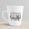 Aj Prints Be Your Own Kind of Beautiful Quote Conical Coffee Mug- Cute Design Printed Coffee Mug- White 350ml | Save 33% - Rajasthan Living 10