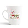 Aj Prints White Ceramic Conical Coffee Mug- Happy Anniversary for Husband Gift Coffee Mug-12Oz Mug Gift for Him and Her | Save 33% - Rajasthan Living 9