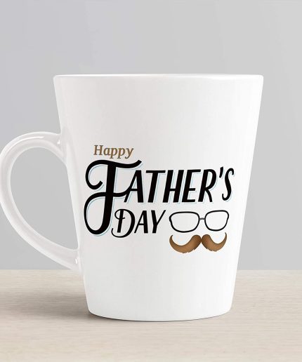 Aj Prints Happy Father?s Day Quotes Printed Ceramic Conical Mug 325ml, White | Save 33% - Rajasthan Living 3