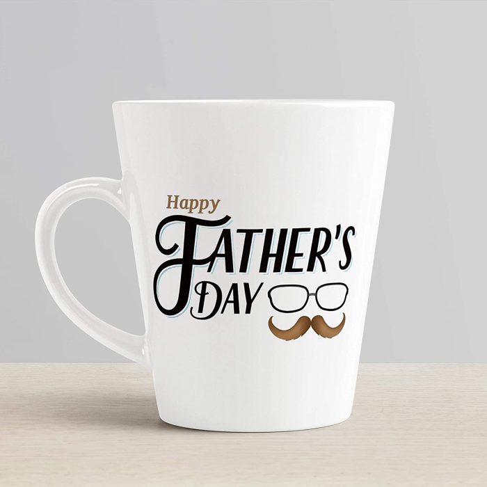 Aj Prints Happy Father?s Day Quotes Printed Ceramic Conical Mug 325ml, White | Save 33% - Rajasthan Living 6