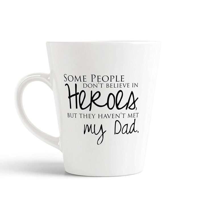 Aj Prints Dad Quote Conical Coffee Mug Ceramic Mug Gift for Fathers Day, Gift for Birthday 350ml | Save 33% - Rajasthan Living 5