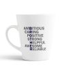 Aj Prints Inspiration Quote Conical Coffee Mug- Ambitious,Caring,Positive, Strong,Helpful Awesome,Reliable Printed Mug- 12Oz | Save 33% - Rajasthan Living 9