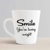 Aj Prints Smile You’re Losing Weight Printed Conical Coffee Mug- Funny Coffee Mug Gift for Girl | Save 33% - Rajasthan Living 10