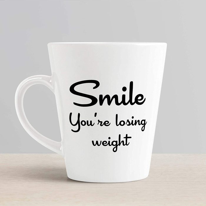 Aj Prints Smile You’re Losing Weight Printed Conical Coffee Mug- Funny Coffee Mug Gift for Girl | Save 33% - Rajasthan Living 6