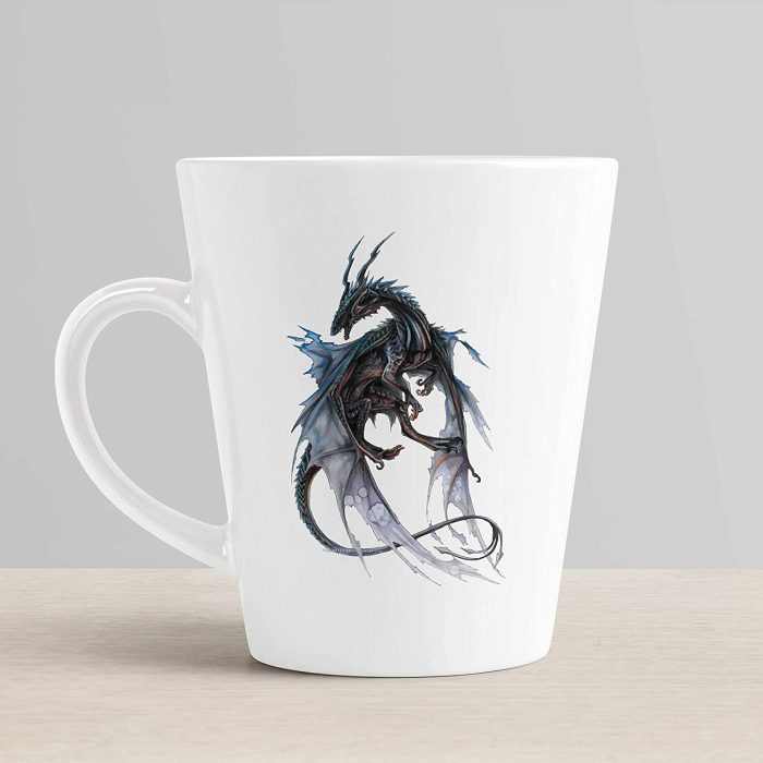 Aj Prints Dragon Animal Printed Conical Coffee Mug- White 350ml Milk Mug, Gift for Him/Her | Save 33% - Rajasthan Living 6