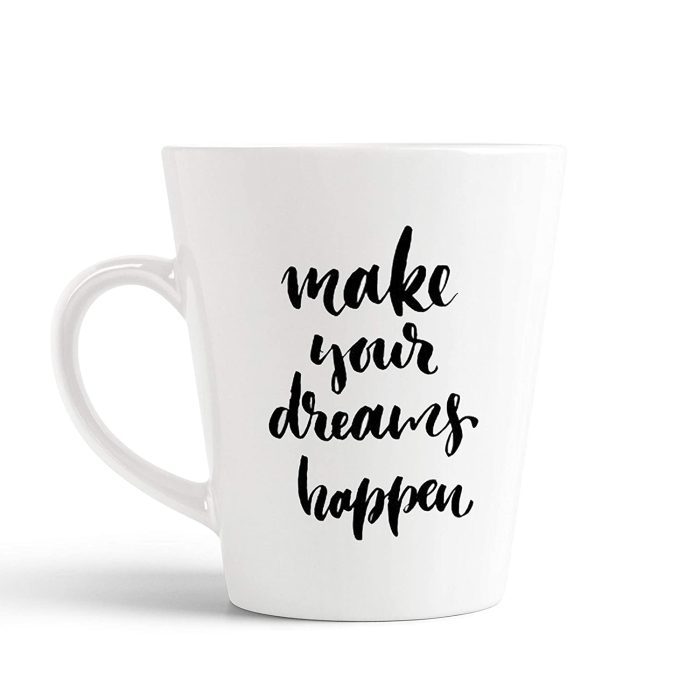 Aj Prints Make You Dreams Happen Printed Conical Coffee Mug- Gift for Mom, Gift for Father | Save 33% - Rajasthan Living 5