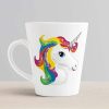 Aj Prints Multicolor Unicorn Head Printed Conical Coffee Mug- Gift for Kids, Sister- White Ceramic | Save 33% - Rajasthan Living 9
